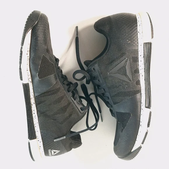 Reebok Speed TR 2.0 Women's Running Sneakers Shoes Size 7.5 Black White Trainer - Picture 9 of 9